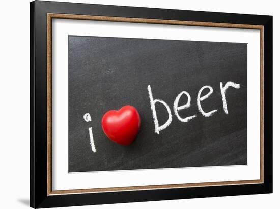 Love Beer-Yury Zap-Framed Art Print