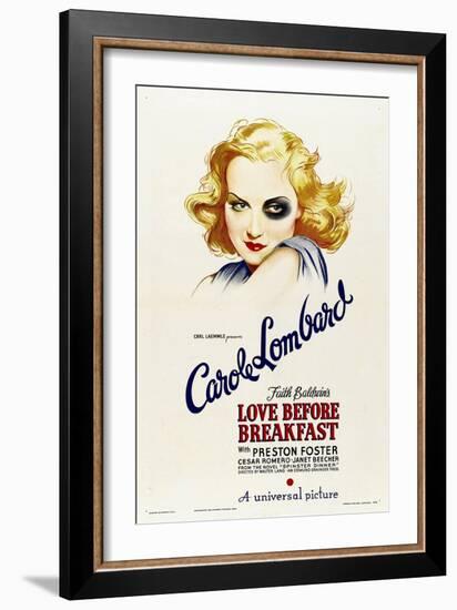 Love before Breakfast, Carole Lombard, 1936-null-Framed Art Print