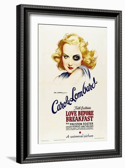 Love before Breakfast, Carole Lombard, 1936-null-Framed Art Print