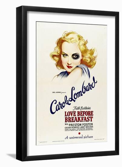 LOVE BEFORE BREAKFAST, Carole Lombard, 1936--Framed Art Print