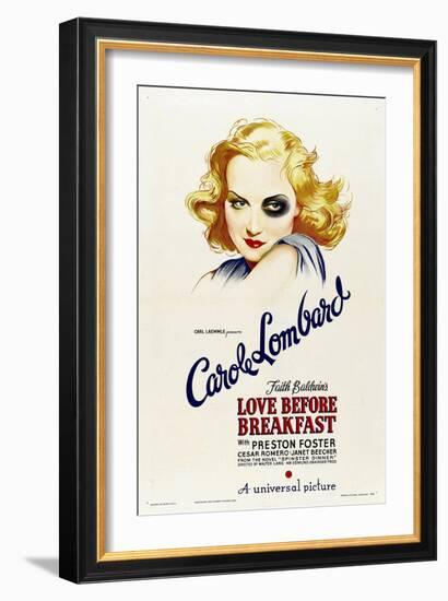 LOVE BEFORE BREAKFAST, Carole Lombard, 1936--Framed Art Print