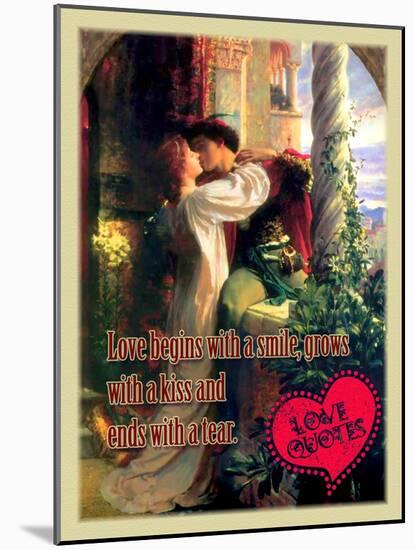 Love Begins with a Smile-Cathy Cute-Mounted Giclee Print