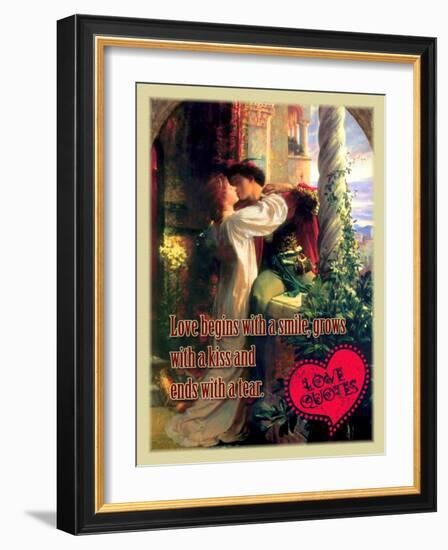 Love Begins with a Smile-Cathy Cute-Framed Giclee Print