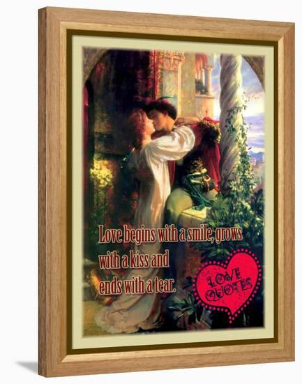 Love Begins with a Smile-Cathy Cute-Framed Premier Image Canvas