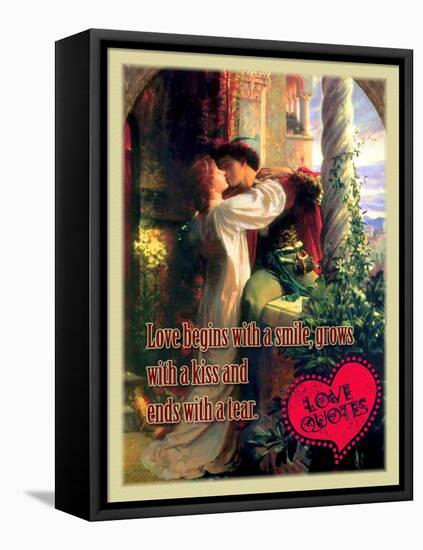 Love Begins with a Smile-Cathy Cute-Framed Premier Image Canvas