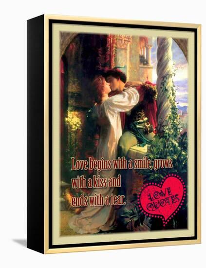 Love Begins with a Smile-Cathy Cute-Framed Premier Image Canvas