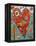 Love Birds Heart-Jill Mayberg-Framed Premier Image Canvas