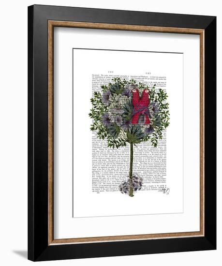Love Birds in a Tree-Fab Funky-Framed Art Print