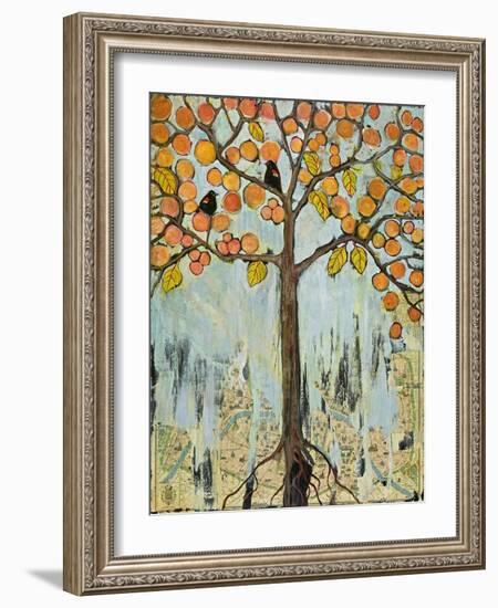 Love Birds in Paris-Blenda Tyvoll-Framed Giclee Print