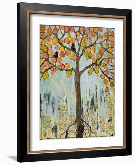 Love Birds in Paris-Blenda Tyvoll-Framed Giclee Print