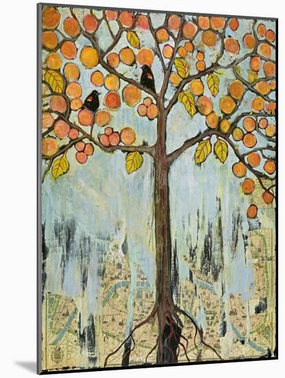 Love Birds in Paris-Blenda Tyvoll-Mounted Giclee Print