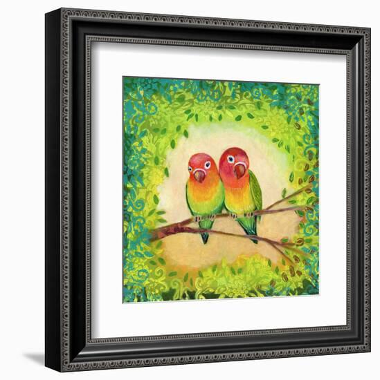 Love Birds-Jennifer Lommers-Framed Art Print