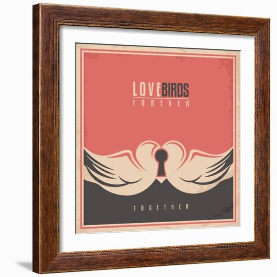 Love Birds-Lukeruk-Framed Art Print