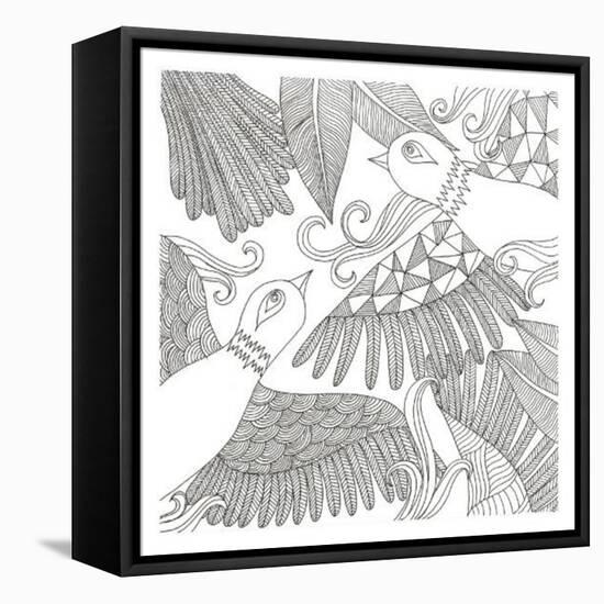 Love Birds-Pam Varacek-Framed Stretched Canvas