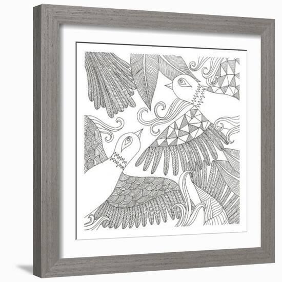 Love Birds-Pam Varacek-Framed Art Print