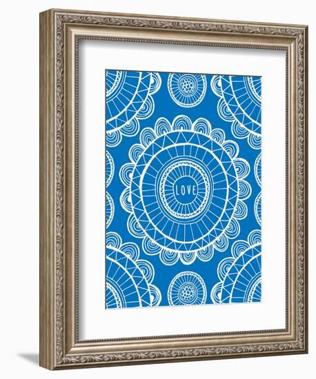 Love Blue-Susan Claire-Framed Premium Giclee Print