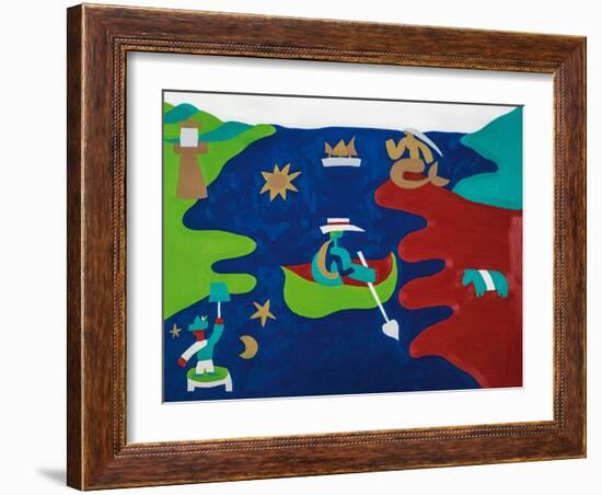 Love boat, 1996, ( oil on linen)-Cristina Rodriguez-Framed Giclee Print