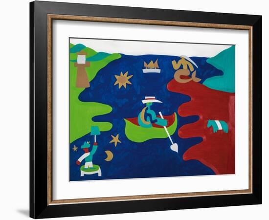 Love boat, 1996, ( oil on linen)-Cristina Rodriguez-Framed Giclee Print