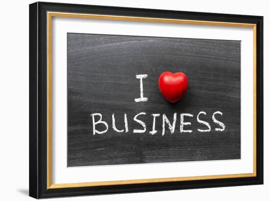 Love Business-Yury Zap-Framed Art Print