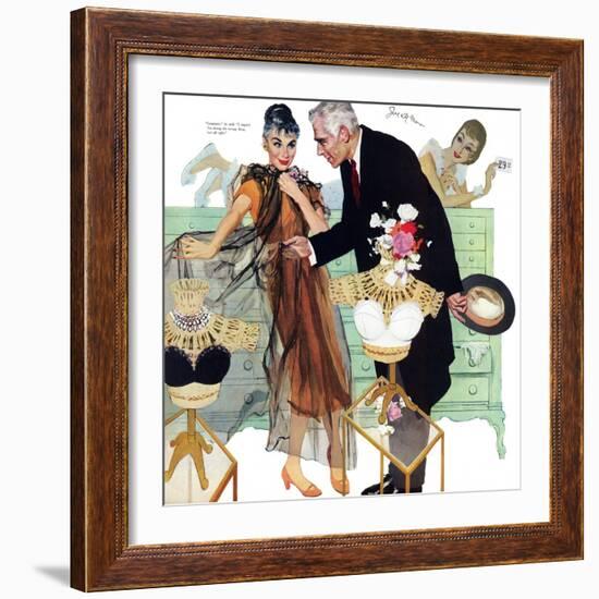 Love Came Late  - Saturday Evening Post "Leading Ladies", August 4, 1956 pg.28-Joe de Mers-Framed Giclee Print