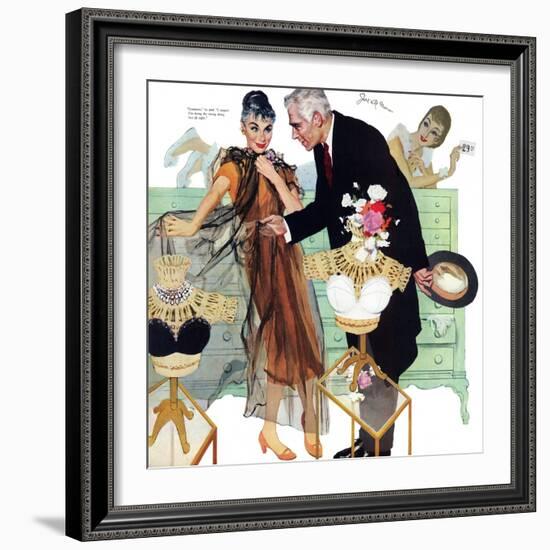 Love Came Late  - Saturday Evening Post "Leading Ladies", August 4, 1956 pg.28-Joe de Mers-Framed Giclee Print