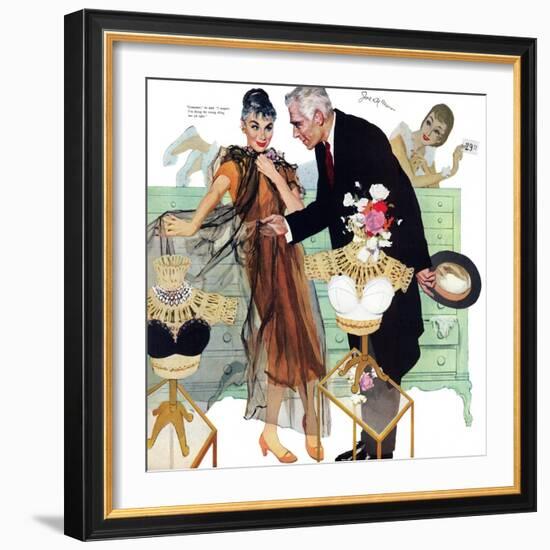 Love Came Late  - Saturday Evening Post "Leading Ladies", August 4, 1956 pg.28-Joe de Mers-Framed Giclee Print