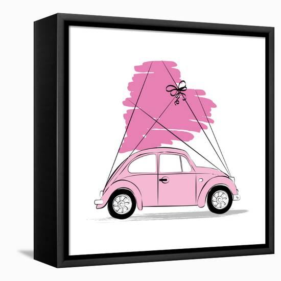 Love Car-Martina Pavlova-Framed Stretched Canvas
