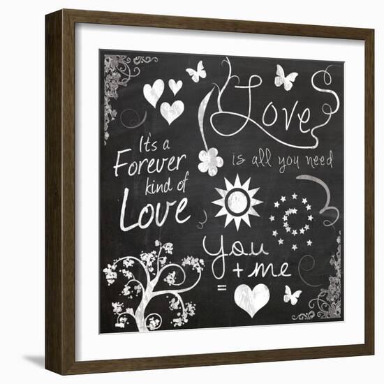 Love Chalk-Lauren Gibbons-Framed Art Print