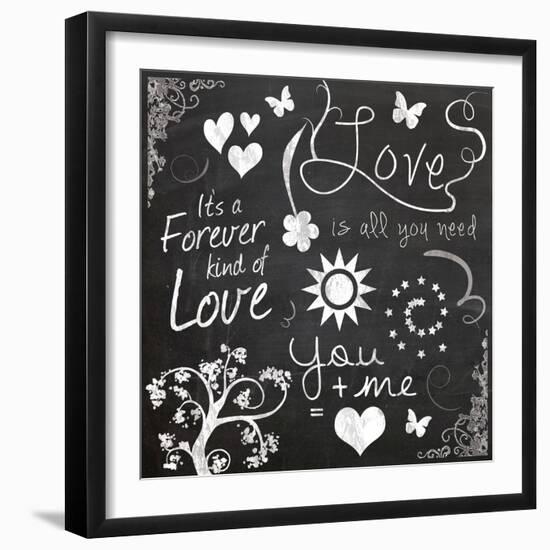 Love Chalk-Lauren Gibbons-Framed Art Print