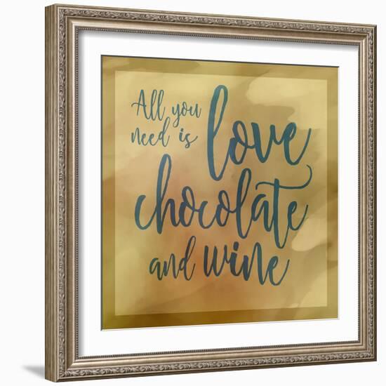 Love, Chocolate And Wine-Cora Niele-Framed Giclee Print