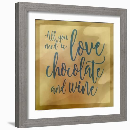 Love, Chocolate And Wine-Cora Niele-Framed Giclee Print