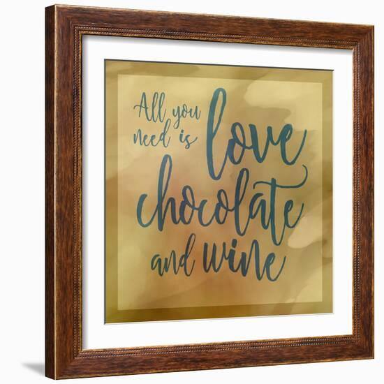 Love, Chocolate And Wine-Cora Niele-Framed Giclee Print