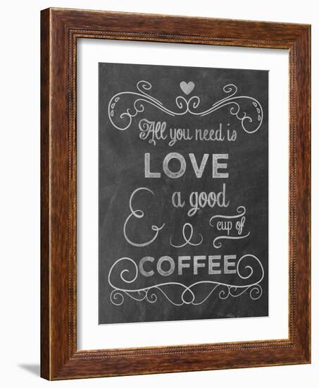 Love Coffee-Erin Clark-Framed Giclee Print