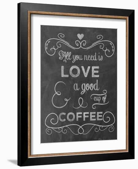 Love Coffee-Erin Clark-Framed Giclee Print