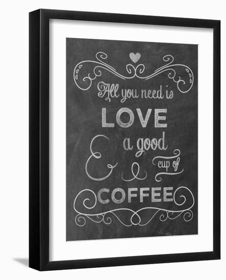Love Coffee-Erin Clark-Framed Giclee Print