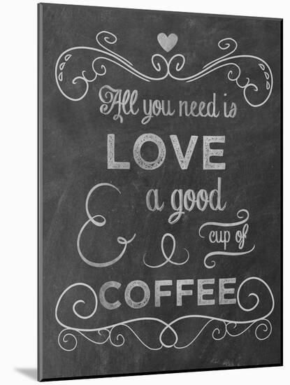 Love Coffee-Erin Clark-Mounted Giclee Print