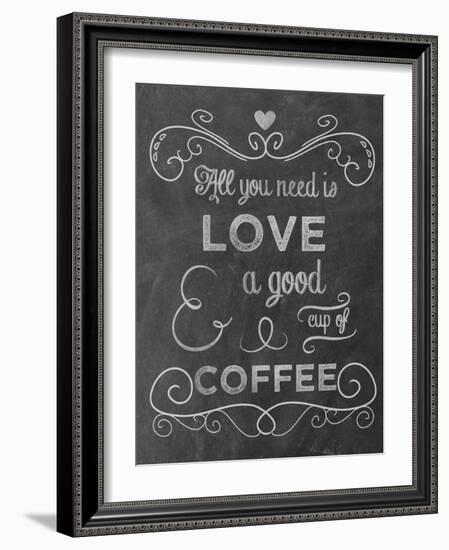 Love Coffee-Erin Clark-Framed Giclee Print