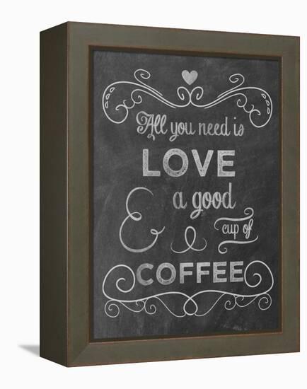 Love Coffee-Erin Clark-Framed Premier Image Canvas