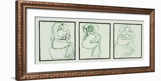 Love Couples, c.1903-Gustav Klimt-Framed Serigraph