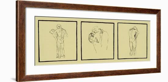 Love Couples, c.1905-Gustav Klimt-Framed Serigraph