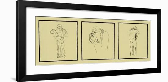 Love Couples, c.1905-Gustav Klimt-Framed Serigraph