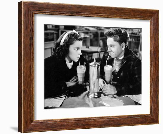 Love Finds Andy Hardy, Judy Garland, Mickey Rooney, 1938-null-Framed Photo