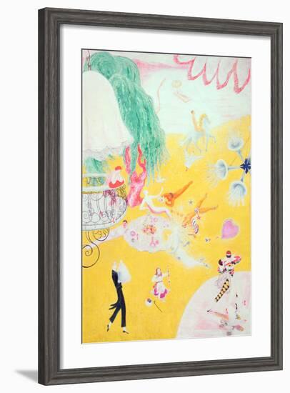 Love Flight of a Pink Candy Heart, 1930-Florine Stettheimer-Framed Giclee Print