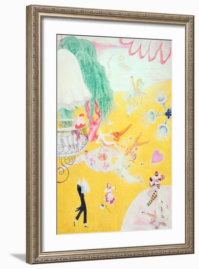 Love Flight of a Pink Candy Heart, 1930-Florine Stettheimer-Framed Giclee Print