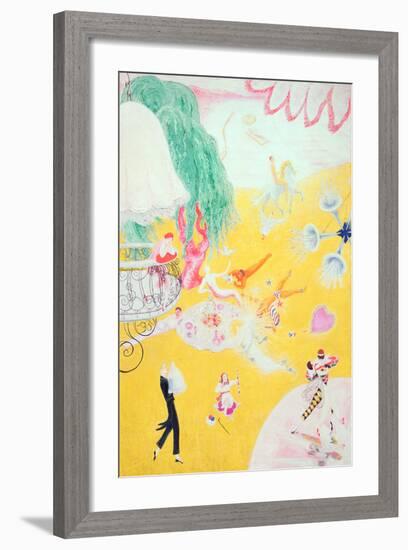 Love Flight of a Pink Candy Heart, 1930-Florine Stettheimer-Framed Giclee Print