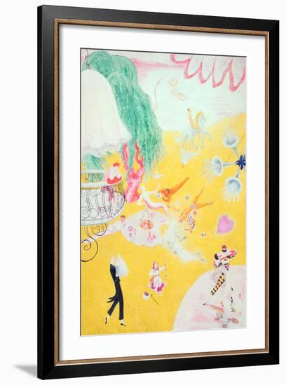 Love Flight of a Pink Candy Heart, 1930-Florine Stettheimer-Framed Giclee Print