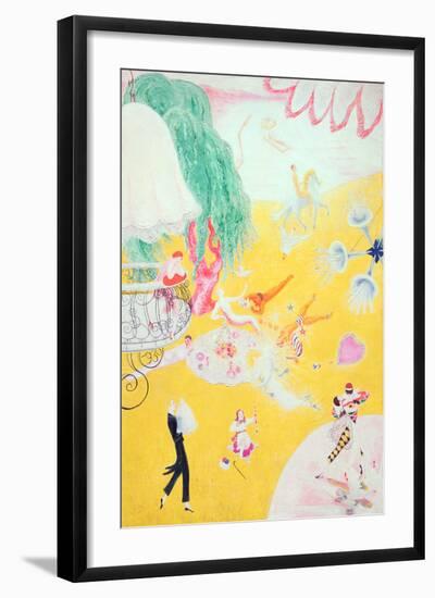 Love Flight of a Pink Candy Heart, 1930-Florine Stettheimer-Framed Giclee Print