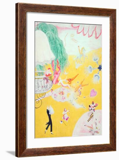 Love Flight of a Pink Candy Heart, 1930-Florine Stettheimer-Framed Giclee Print