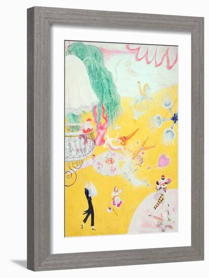 Love Flight of a Pink Candy Heart, 1930-Florine Stettheimer-Framed Giclee Print