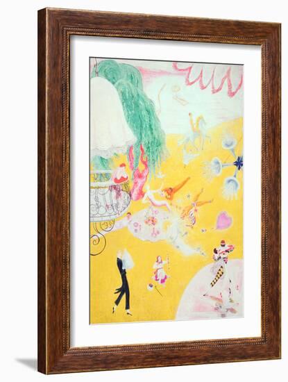 Love Flight of a Pink Candy Heart, 1930-Florine Stettheimer-Framed Giclee Print